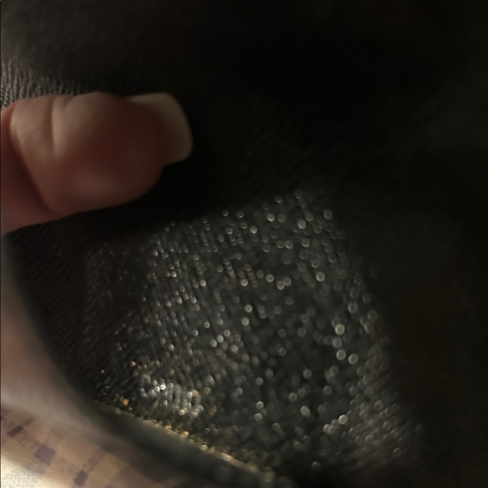 Black LV Textured Wallet - Picture 5 of 10